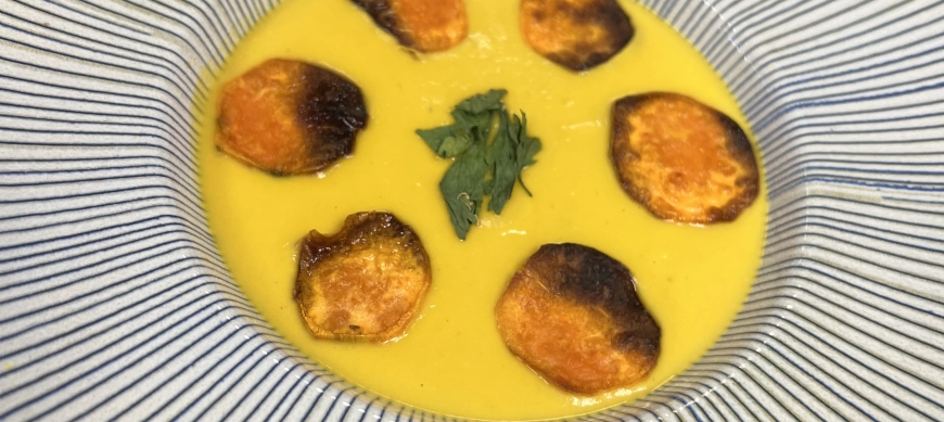 Crema de Boniato con chips