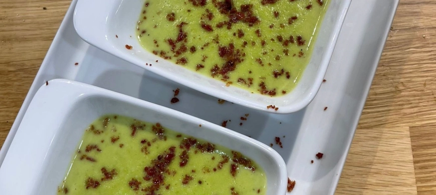 Vichyssoise de guisantes