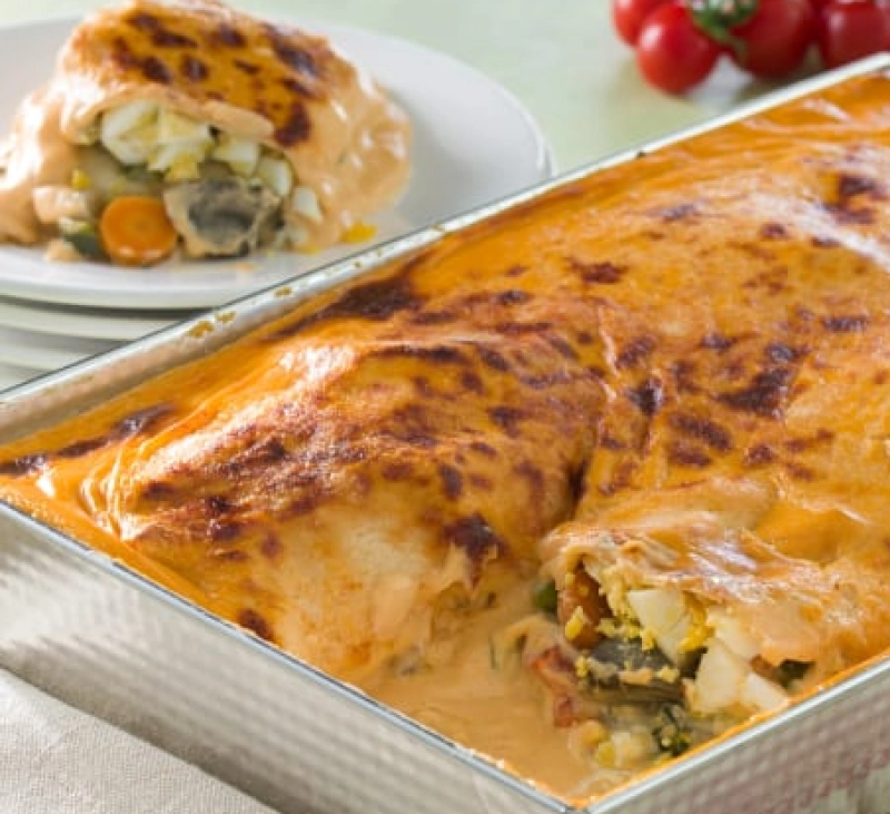 Lasaña de verduras al vapor XXL