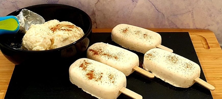 Mis helados con Thermomix: Helado de arroz con leche
