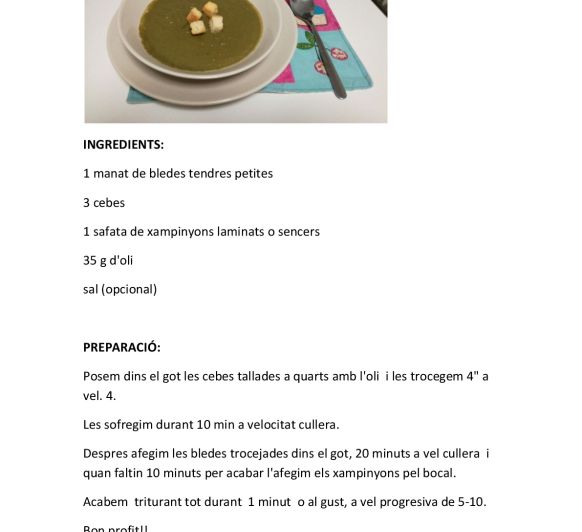 Crema de bledes