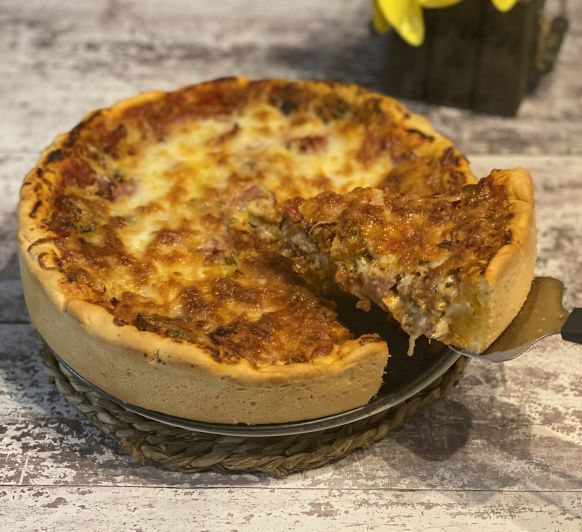 Pizza estilo Chicago Con Thermomix®