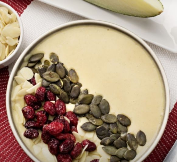 SMOOTHIE BOWL DE MELON Y MELOCOTÓN
