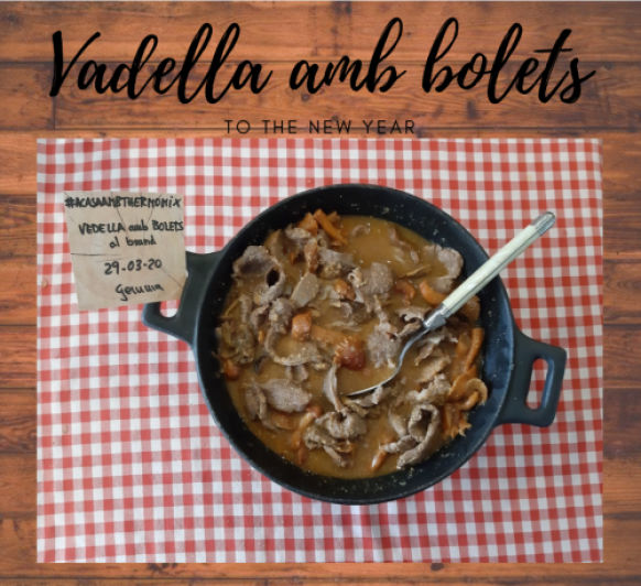 VEDELLA AMB BOLETS. 29/03/20