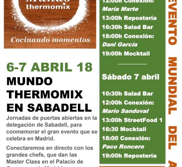 FIN DE SEMANA DE LOCURA EN Thermomix® SABADELL