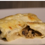 CANELONES CON POLLO Y CEPS AL FOIE